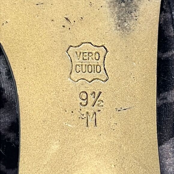 Chico’s Black & Grey Leopard Print Flats with Metallic Toe - Size 9.5 - Picture 11 of 11